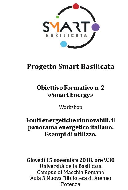 Progetto Smart Basilicata Obiettivo Formativo n. 2 «Smart Energy»
