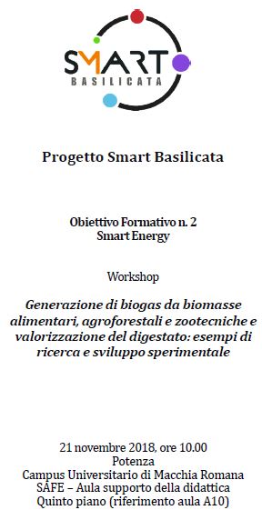 Progetto Smart Basilicata Obiettivo Formativo n. 2 «Smart Energy»